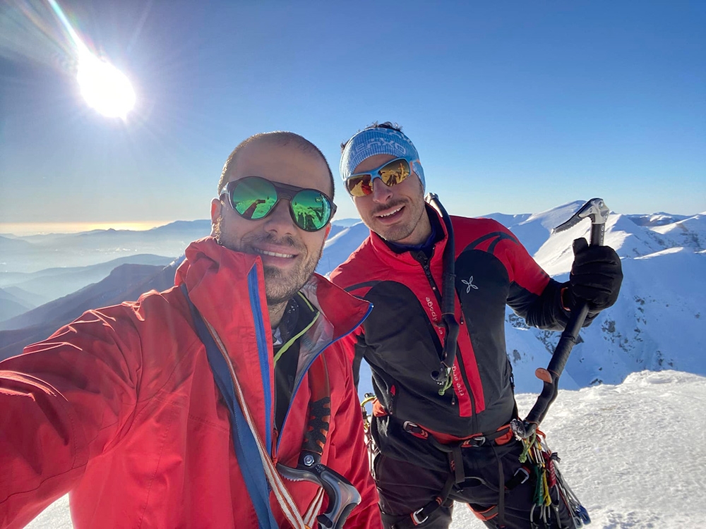 Pizzo Deta, Appennino Centrale, Diretta Cianfarani-Rossi, Giovanni Maria Cianfarani, Marco Rossi