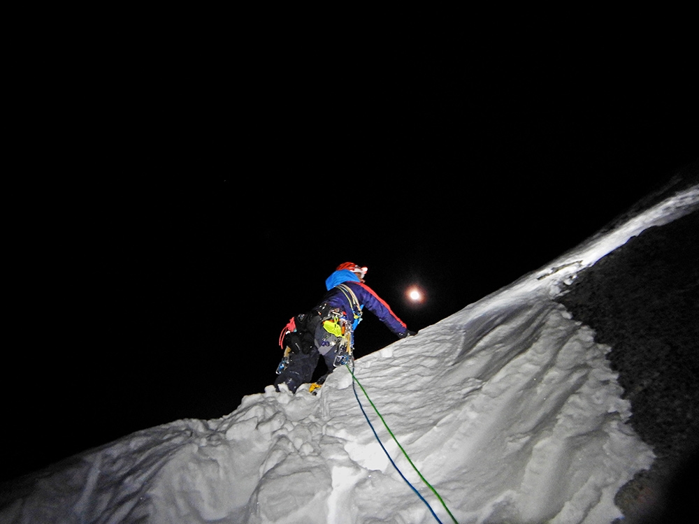 Cima Busazza, Adamello – Presanella, Strapazzati dalla Luna Piena, Emanuele Andreozzi, Matteo Faletti, Francesco Nardelli