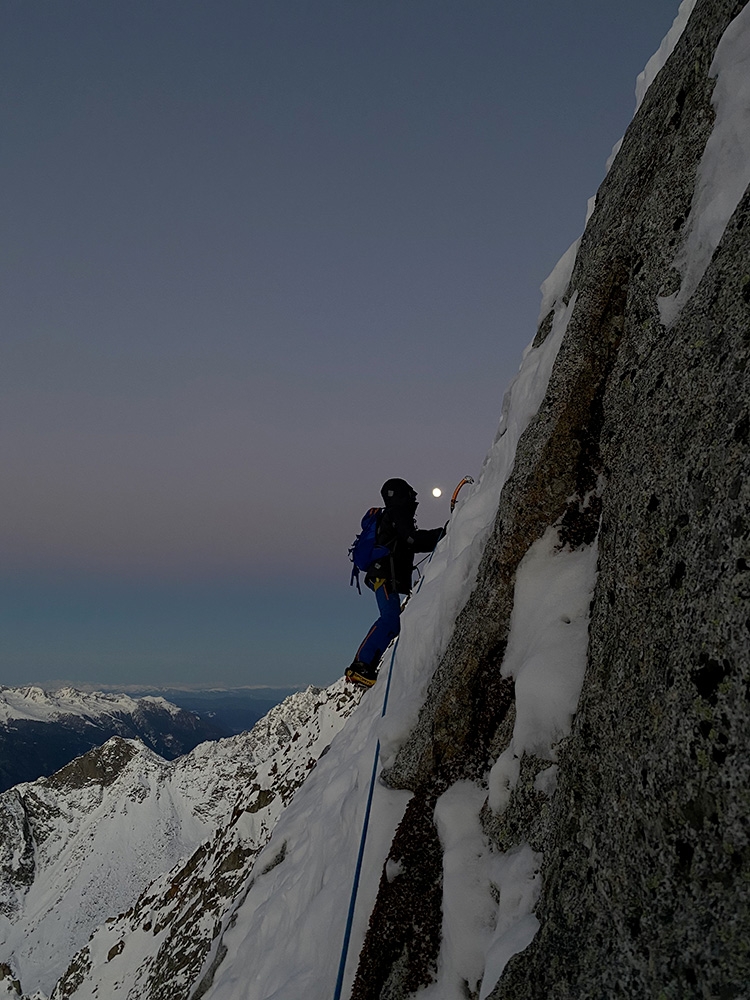 Cima Busazza, Adamello – Presanella, Strapazzati dalla Luna Piena, Emanuele Andreozzi, Matteo Faletti, Francesco Nardelli