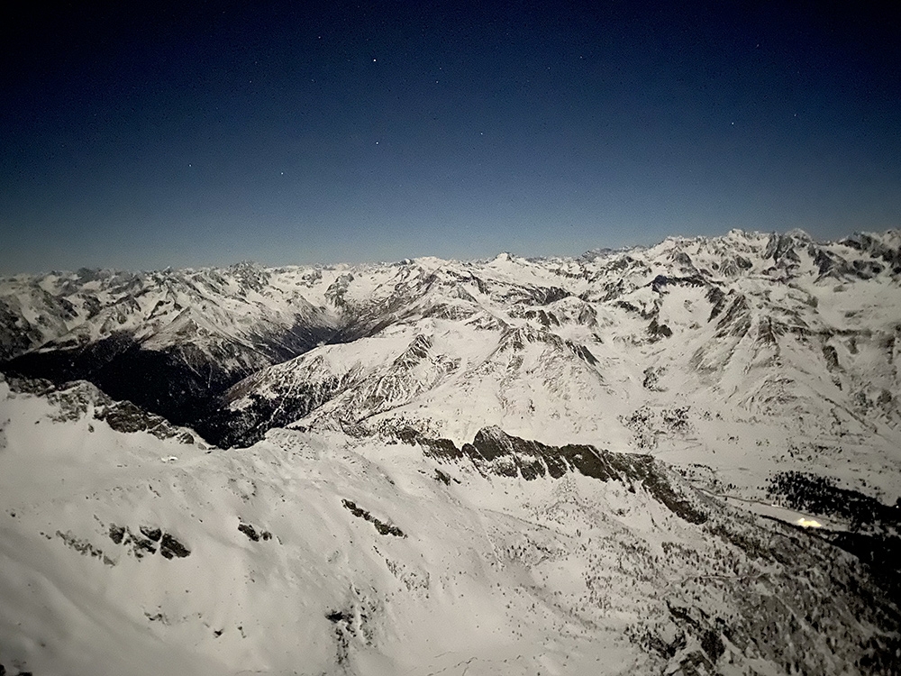 Cima Busazza, Adamello – Presanella, Strapazzati dalla Luna Piena, Emanuele Andreozzi, Matteo Faletti, Francesco Nardelli