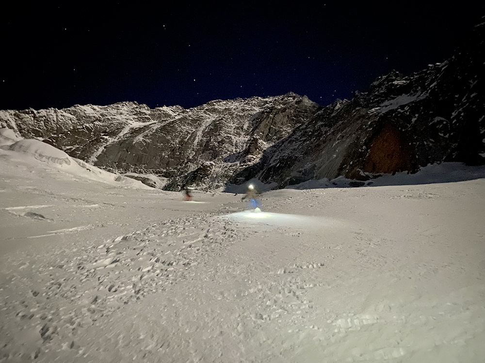 Cima Busazza, Adamello – Presanella, Strapazzati dalla Luna Piena, Emanuele Andreozzi, Matteo Faletti, Francesco Nardelli