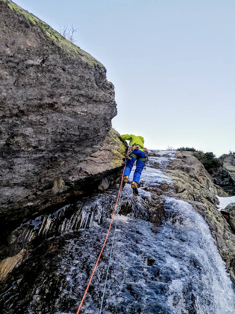 Cascata Placca Spietata, Val Gerola, Pietro Bonaiti, Cristian Candiotto