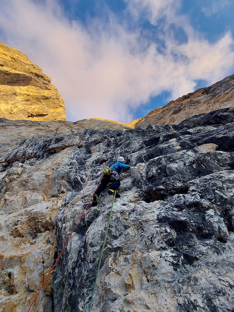 Fiaba della Sera, Pala di San Martino, Dolomiti, Alessandro Baù, Alessandro Beber, Pale di San Martino, Dolomiti,