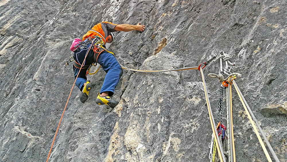 Marmolada, Dolomites, Piz Serauta, Tentar non nuoce, Rolando Larcher, Tiziano Buccella, Geremia Vergoni