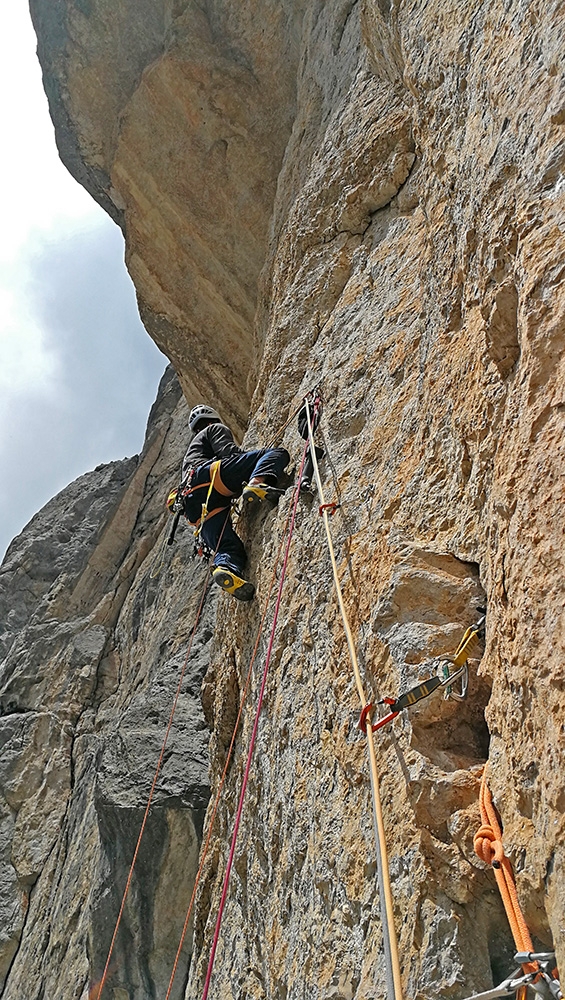 Marmolada, Dolomiti, Piz Serauta, Tentar non nuoce, Rolando Larcher, Tiziano Buccella, Geremia Vergoni