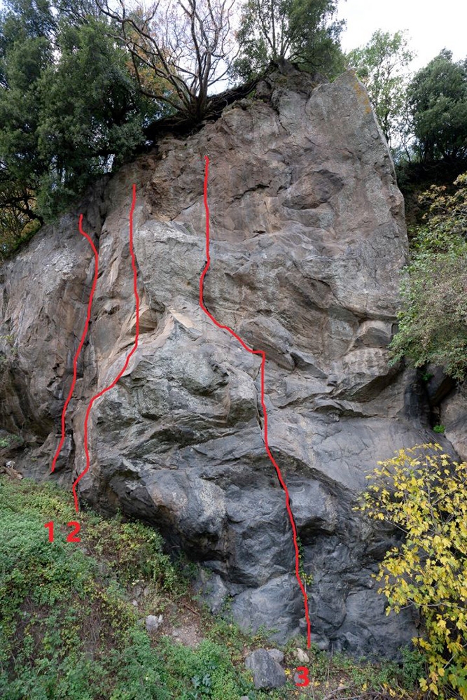 Etna climbing, Sicily, Falesia del Sarbaggio