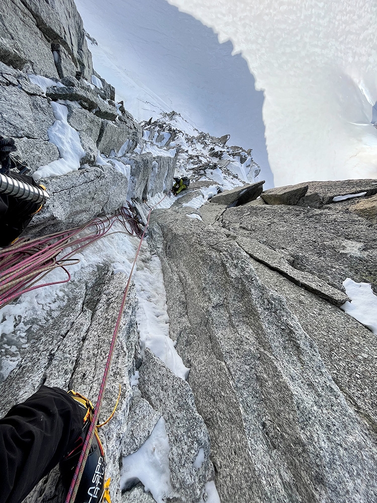 Goulotte Desperados, Tour Ronde, Mont Blanc, Niccolò Bruni, Gianluca Marra