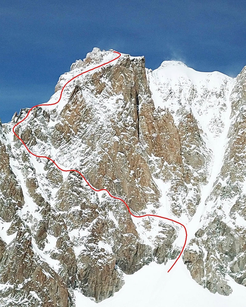 Aiguille d’Argentiere, Tom Lafaille, Aurélien Lardy