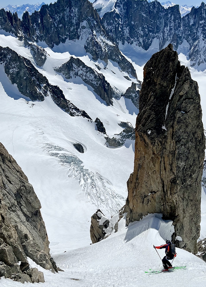 Aiguille d’Argentiere, Tom Lafaille, Aurélien Lardy