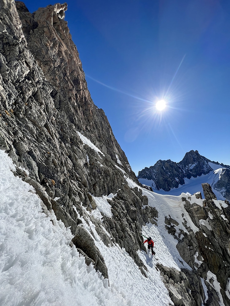 Aiguille d’Argentiere, Tom Lafaille, Aurélien Lardy