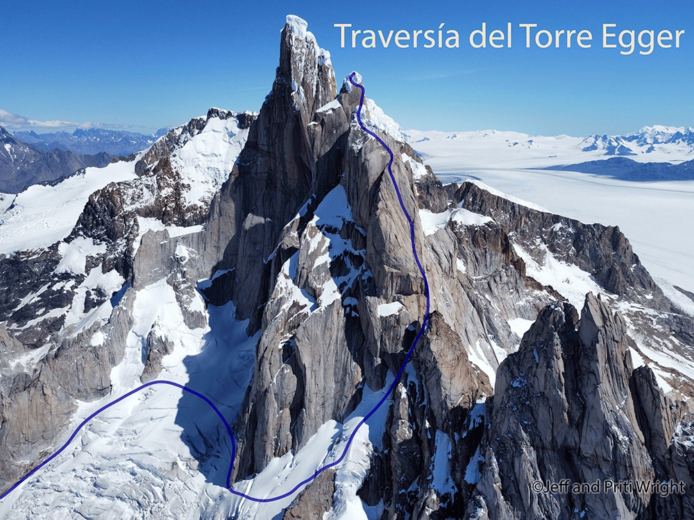 Torre Egger Traverse, Aguja Standhardt, Punta Herron, Torre Egger
