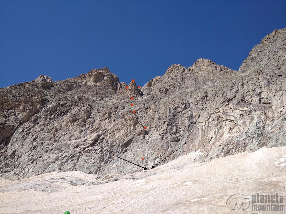 Triolet, Monte Bianco, Cresta del Mont Rouge de Triolet, Ivano Regis, AnnaMaria Bruzzese, Alessandro Fiorenza, Elio Riva
