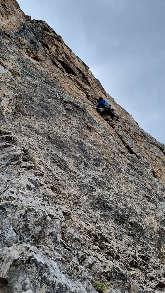 Rotwand, Rosengarten, Dolomites, Simon Messner, Philipp Prünster, Martin Sieberer