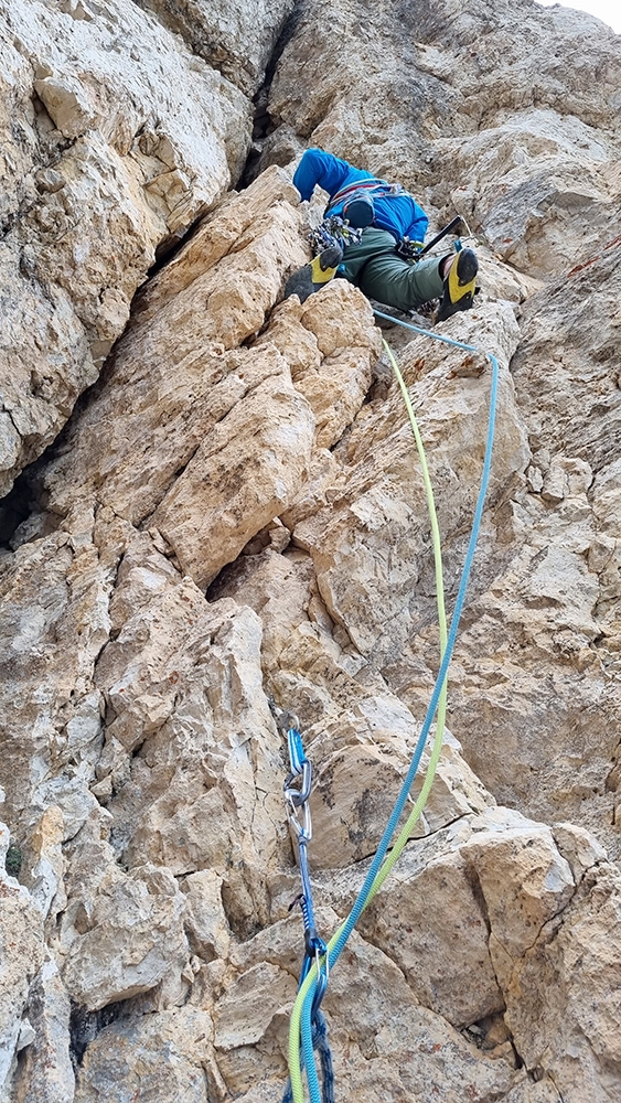 Roda di Vael, Catinaccio, Dolomiti, Simon Messner, Philipp Prünster, Martin Sieberer