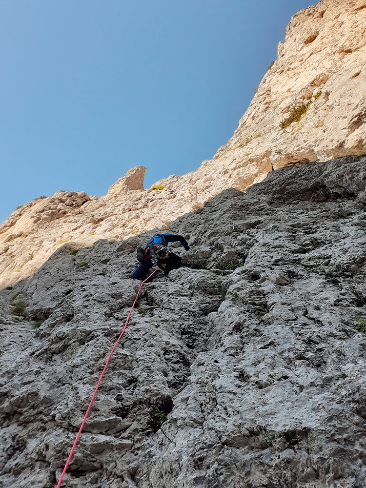 Campanile degli Amici, Pale di San Lucano, Dolomiti, Ivo Ferrari, Federica Maslowsky