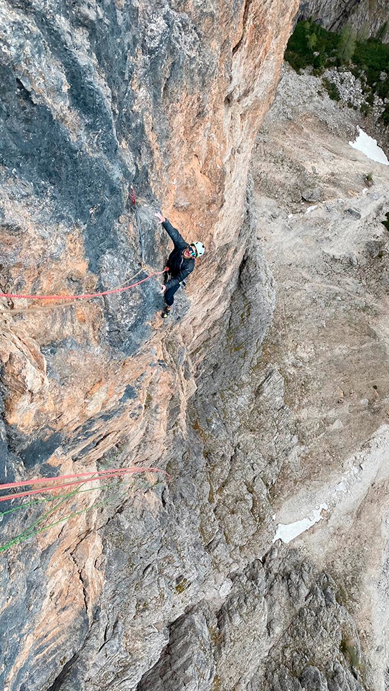 Halli Galli, Crep de Boè, Alta Badia, Dolomiti, Simon Gietl, Florian Harasser
