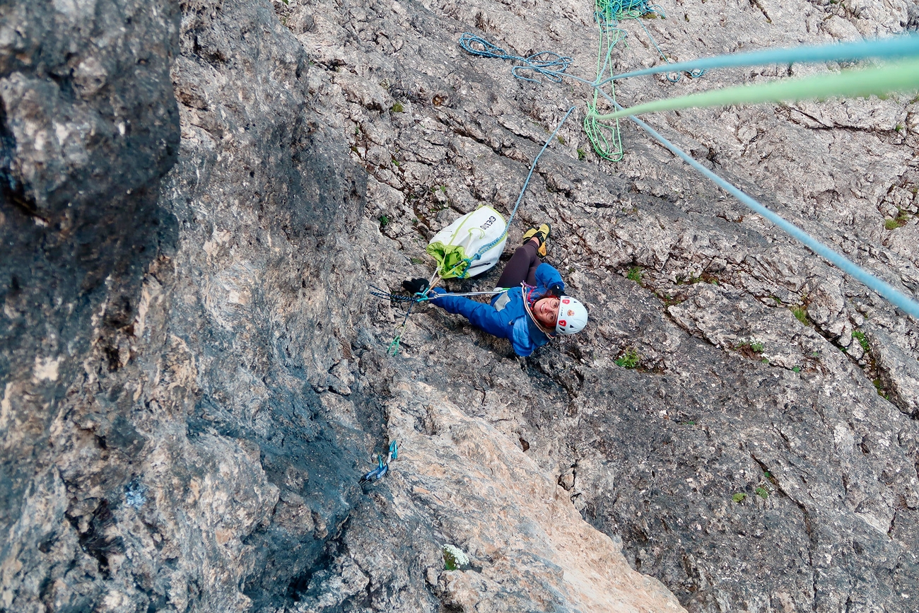 Plattkofel, Dolomites, Aaron Moroder, Franziska Rizzi, Cascata Estiva