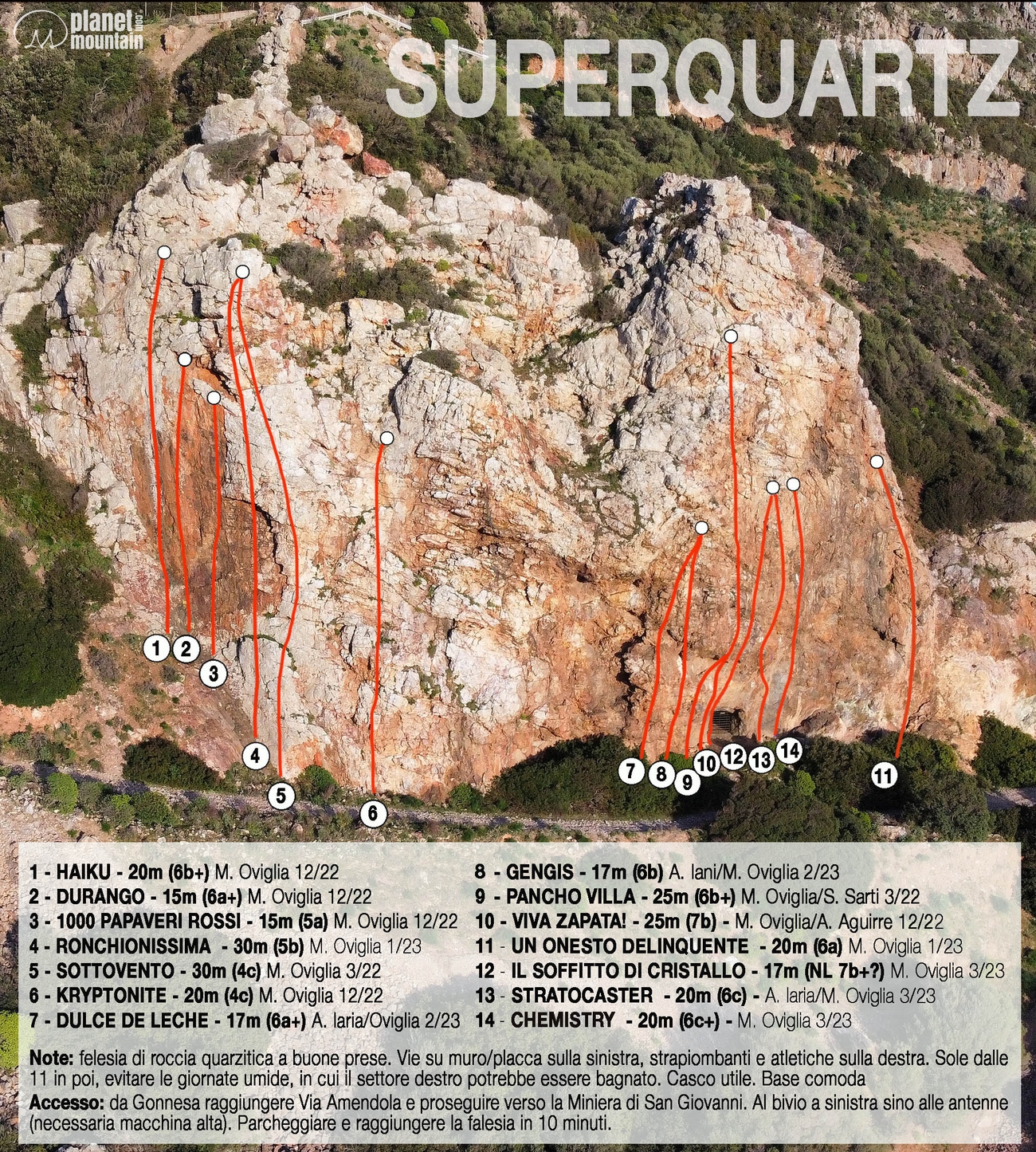 Superquartz, Sardinia