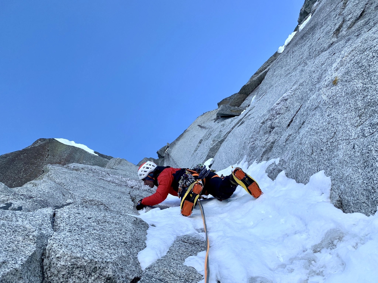 Aiguille des Pèlerins, Mont Blanc, Tom Livingstone, Symon Welfringer