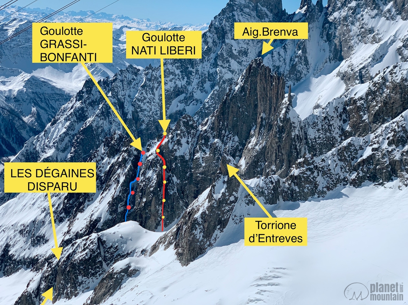 Aiguille de la Brenva, Nati Liberi, Niccolo Bruni, Gianluca Marra, Giovanni Ravizza