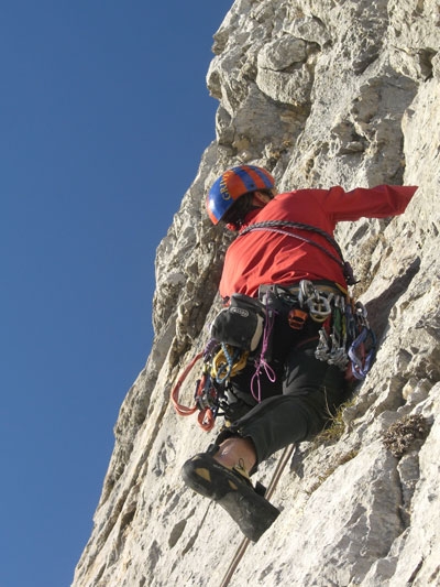 Arrampicata: Cima di Valscura, ripetizione della via Dal Pozzo - Fontana
