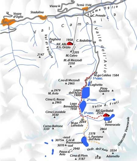 Valle dell'Avio - rif. Garibaldi, Monte Adamello