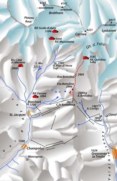 Stafal - rif. Quintino Sella, Monte Rosa