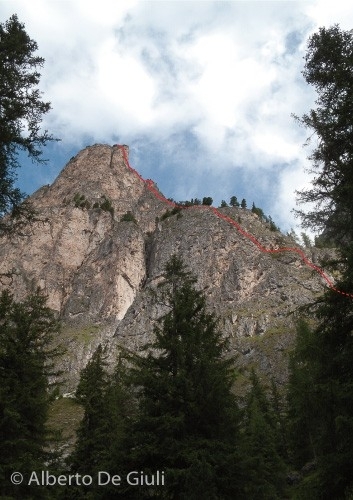 Via Ferrata Sandro Pertini, Crep dla Porta