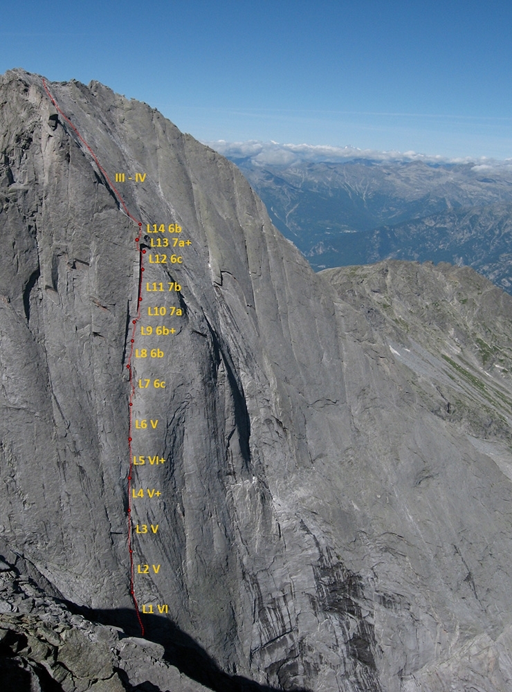 Via degli Inglesi, Pizzo Badile