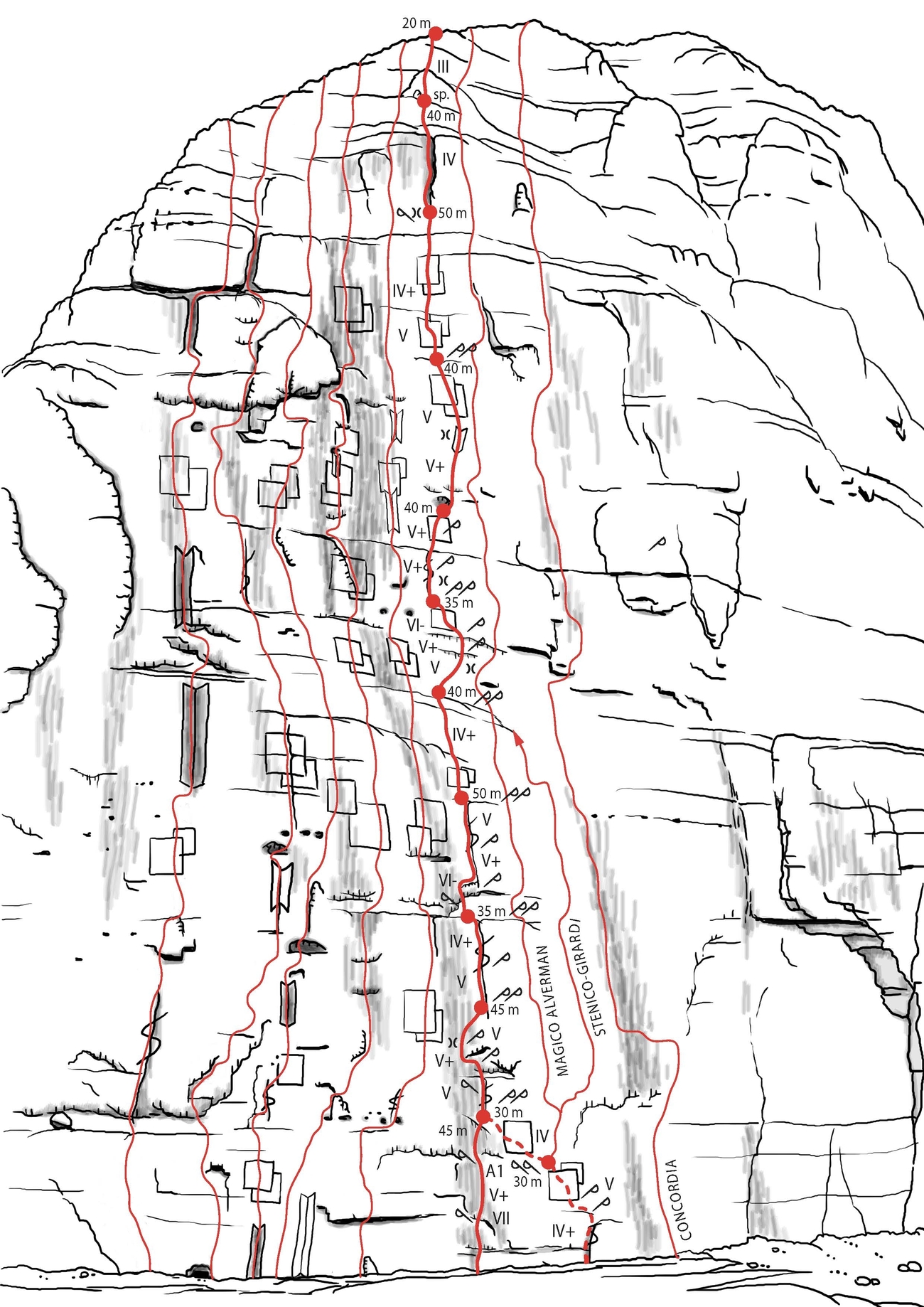 Via della Soddisfazione, Cima d'Ambiéz