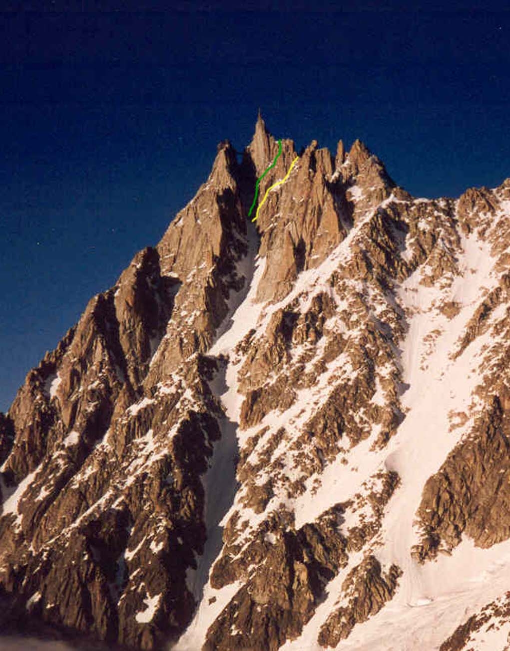 Goulotte Bournier Vogler Aiguille du Midi