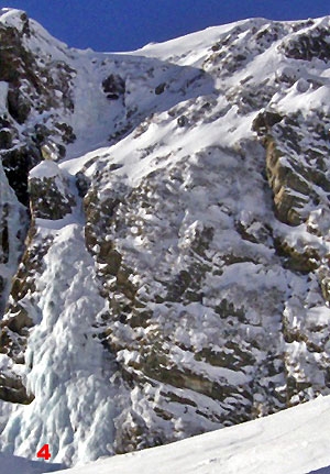 Cascata delle Pisse di destra Vallone di Bors - Anfiteatro delle pisse