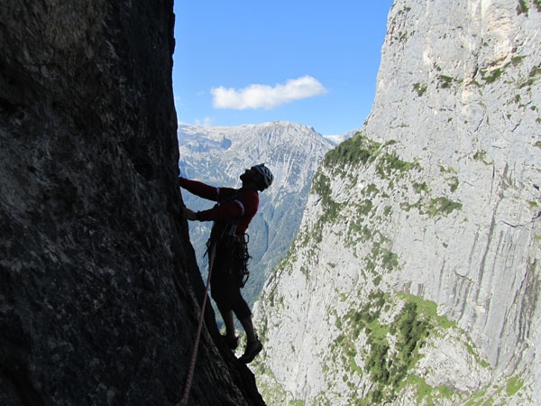 Via Pilastro Massarotto Spiz di Lagunàz, Pilastro Massarotto, Pale di San Lucano