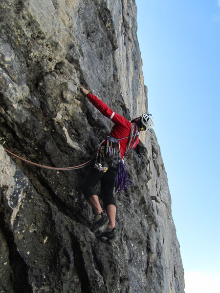 Via Pilastro Massarotto Spiz di Lagunàz, Pilastro Massarotto, Pale di San Lucano