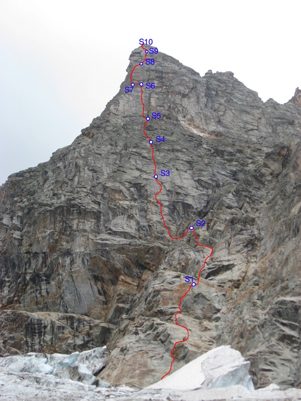 Mandorlita Punta 3100m del Mont Rouge del Mont Greuvettaz