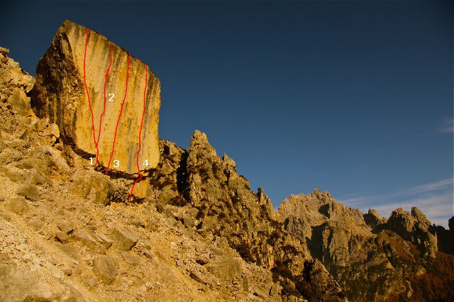 Climbing at Baule and Bilico