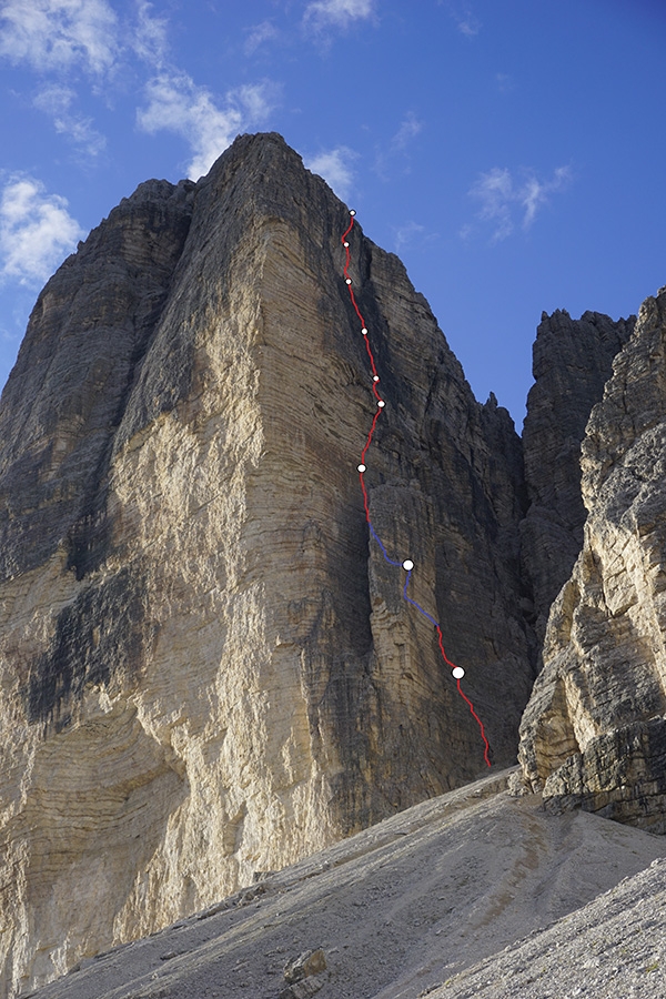 Schatten der Großen Cima Ovest di Lavaredo