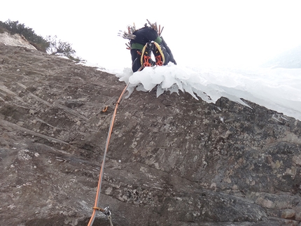 Risiko variation to Mostro di Avers - Thron Val d'Avers - Risiko variation to Mostro di Avers - Thron: finally back on ice on pitch 3