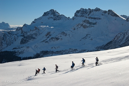 Racchette da neve in Dolomiti