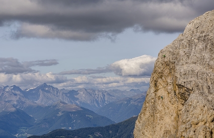 Nordwind Sas de Putia - Nordwind: Durante la prima salita sul Sass de Putia, Dolomiti (Harald Mair, Christof Ursch)