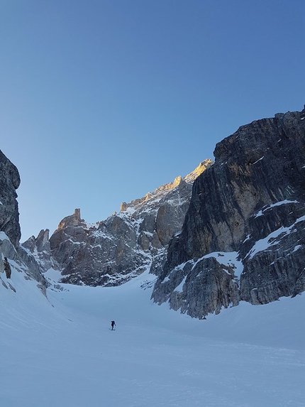 Via degli Allievi Cimon della Pala - Via degli Allievi: Cimon della Pala, Pale di San Martino, Dolomiti