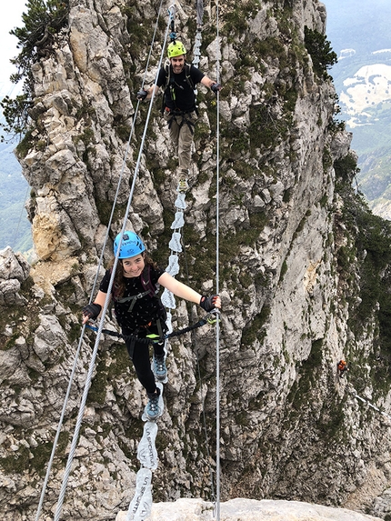 Via ferrata delle Aquile Cima Roda della Paganella - Via ferrata delle Aquile: Paganella Trentino