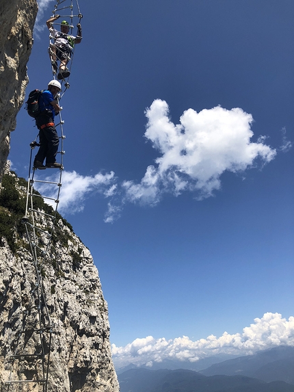 Via ferrata delle Aquile Cima Roda della Paganella - Via ferrata delle Aquile: Paganella Trentino