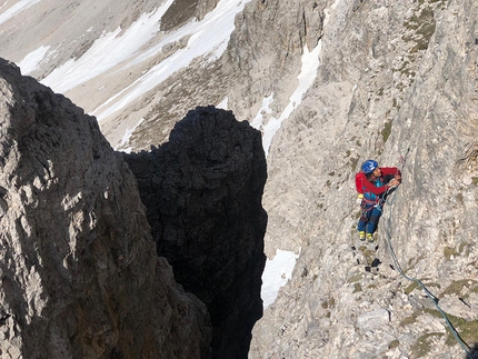 Grohmann - Hainz Cima Grande di Lavaredo - Grohmann - Hainz: Cima Grande di Lavaredo, Tre Cime di Lavaredo, Dolomiti, Christoph Hainz, Gerda Schwienbacher