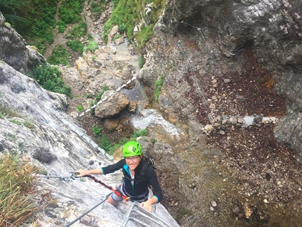 Via ferrata Rio Ruzza a Ballino Monte Cogorna - Via ferrata Rio Ruzza a Ballino: Ballino, Lago di Tenno, Garda Trentino