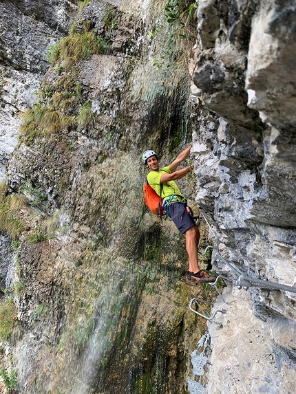 Via ferrata Rio Ruzza a Ballino Monte Cogorna - Via ferrata Rio Ruzza a Ballino: Ballino, Lago di Tenno, Garda Trentino