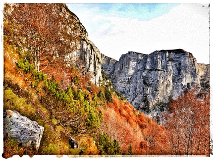 Via dei Camorzieri La Palazza - Via dei Camorzieri: La Palazza, Monti del Sole, Dolomiti Bellunesi