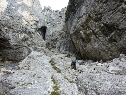 Via dei Camorzieri La Palazza - Via dei Camorzieri: La Palazza, Monti del Sole, Dolomiti Bellunesi