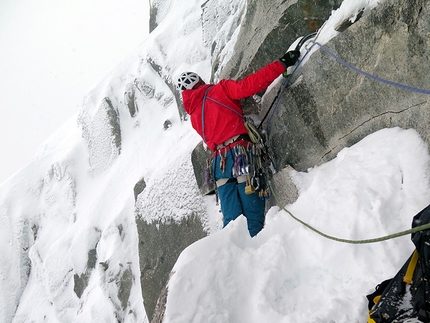 Dihedral Frutti di mare Grand Flambeau - Dihedral Frutti di mare: Grand Flambeau, Monte Bianco. Enrico Bonino, Jon Bracey 01/11/2019