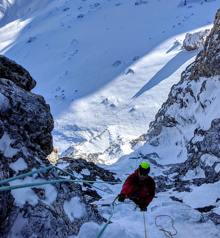 Indusia Altipiano delle Pale Col dei Cantoni - Indusia: Pale di San Martino, Dolomiti, Altipiano delle Pale Col dei Cantoni (Renzo Corona, Flavio Piccinini 07/12/2019)